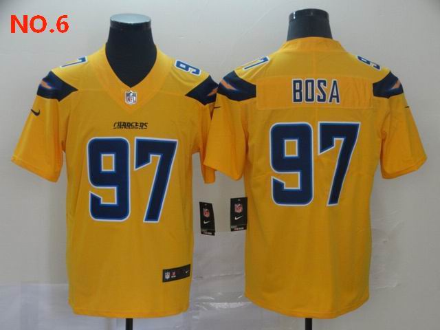 Men's Los Angeles Chargers #97 Joey Bosa Jersey NO.6;